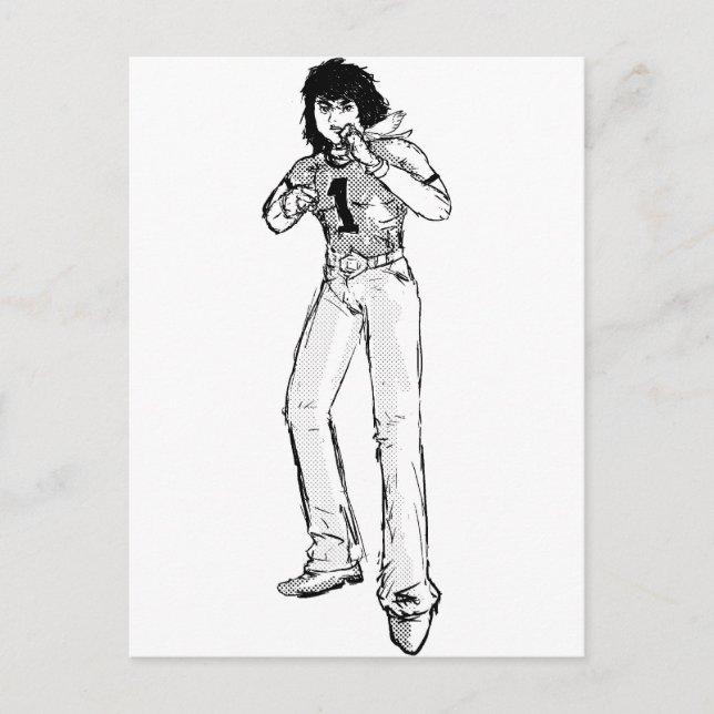 Gamla tecknadens hjälte vykort (Framsida)