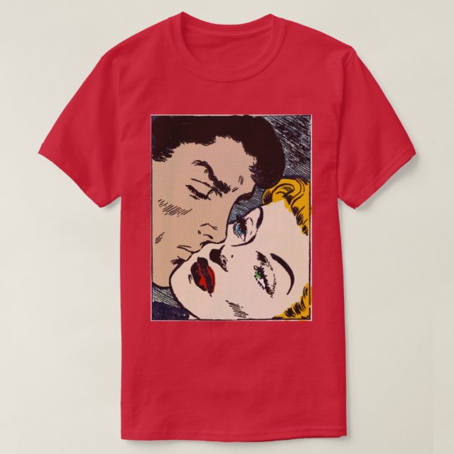 Gamla tecknader Romantik T Shirt (Design framsida)