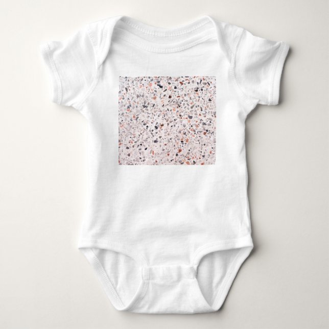 Gamla terrazzo struktur, hamper mönster. t shirt (Framsida)