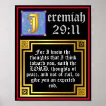 Gamla testament Jeremiah 29 11 Upplyst citat
