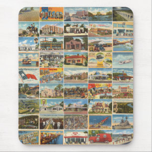 Gamla Texas Postcards Mousepad Musmatta