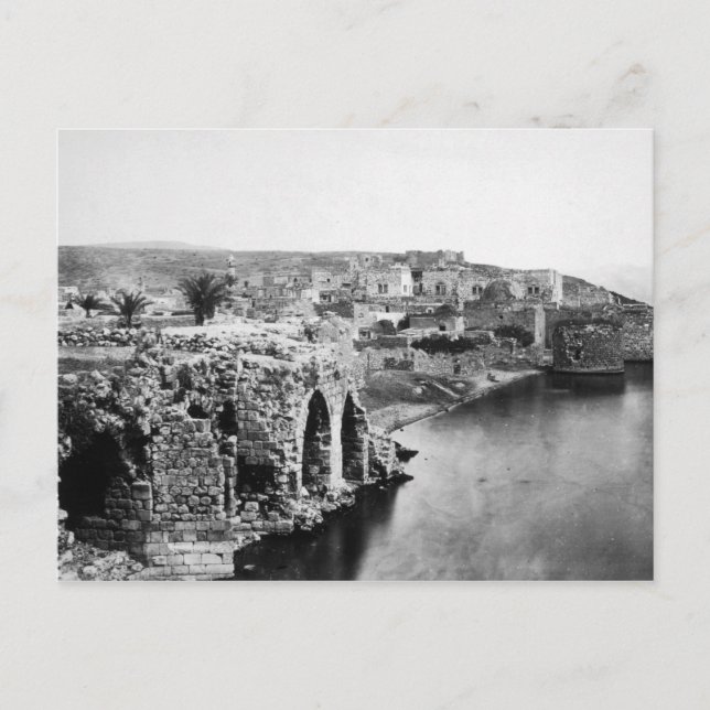 Gamla Tiberias på Galilees hav Vykort (Framsida)