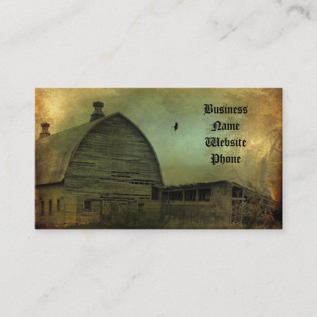 Gamla tider visitkort (Framsida)