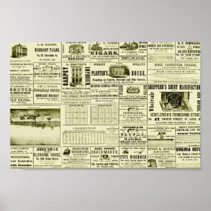 Gamla tidningar poster