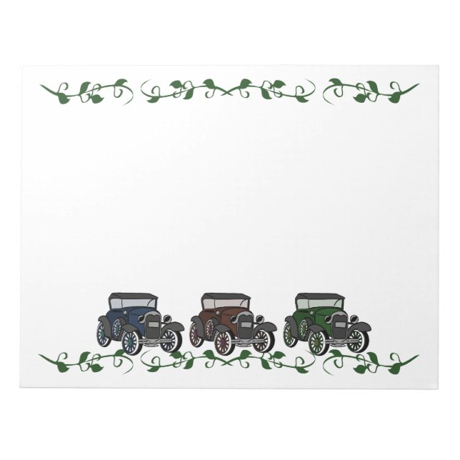 Gamla tidsbilar anteckningsblock (Framsida)