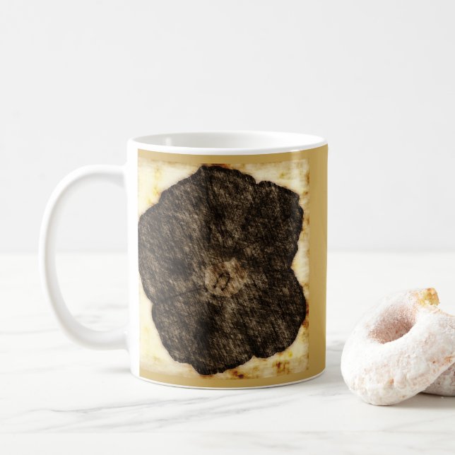 Gamla tidskisser på morgonen 2 kaffemugg (Med munk)