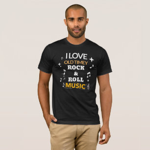 GAMLA TIMEY STEN ROLL MUSIC T SHIRT
