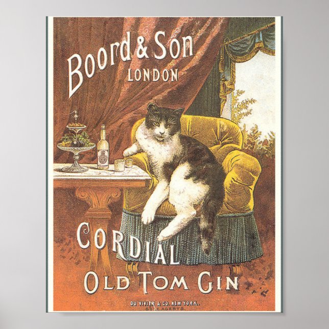 Gamla Tom Gin Poster (Framsidan)