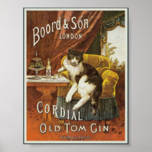Gamla Tom Gin Vintage Poster