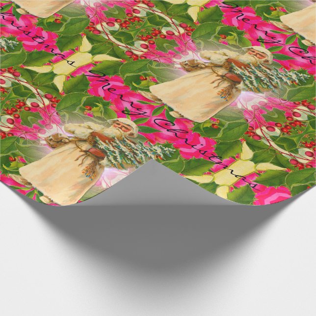 Gamla tomten från den tidigare Victorian 30 tum x  Presentpapper (Hörn)