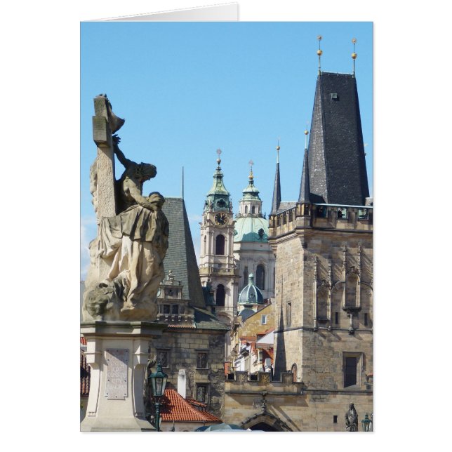 Gamla torget, Prag, Tjeckien Hälsningskort (Framsidan)