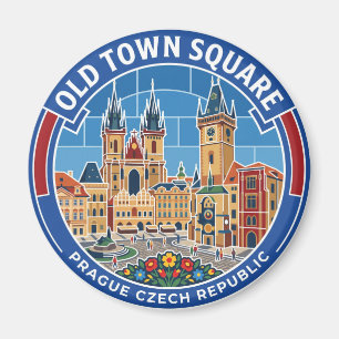 Gamla torget, Prag Tjeckien Magnet