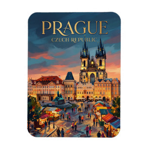 Gamla torget, Prag Tjeckien Magnet