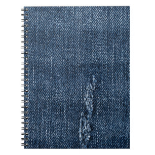 Gamla torn denim: jeans struktur. anteckningsbok