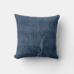 Gamla torn denim: jeans struktur. kudde