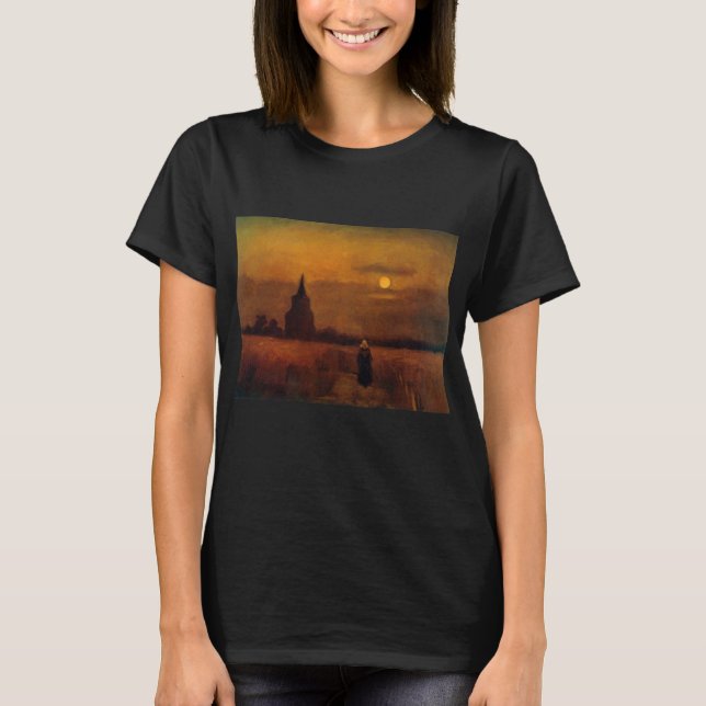 Gamla Torn i Fält av Vincent van Gogh T Shirt (Framsida)
