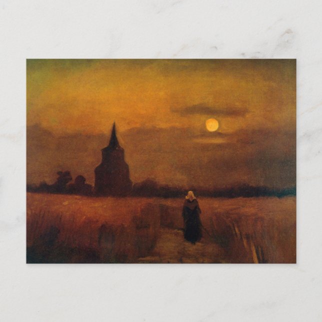 Gamla Torn i Fält av Vincent van Gogh Vykort (Framsida)