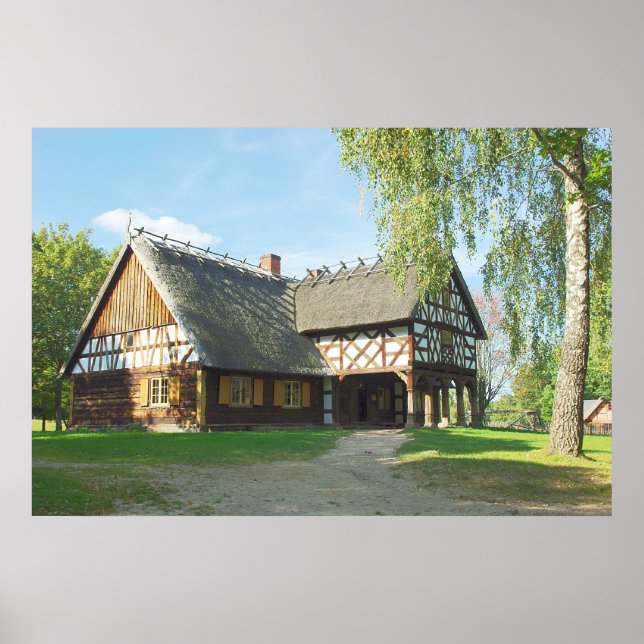 Gamla trähus - Poster (Framsidan)