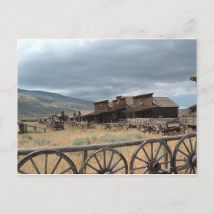 Gamla trail Town, Cody, Wyoming Vykort