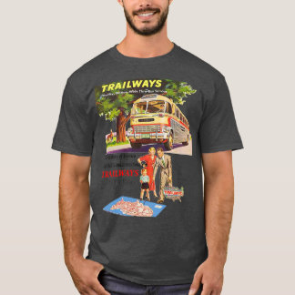 Gamla trailways Buss Linjer T Shirt
