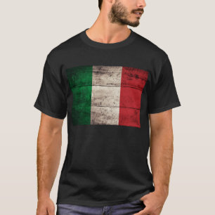 Gamla träitalienska Flagga. T-shirt