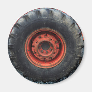 Gamla traktorn Däck Magnet