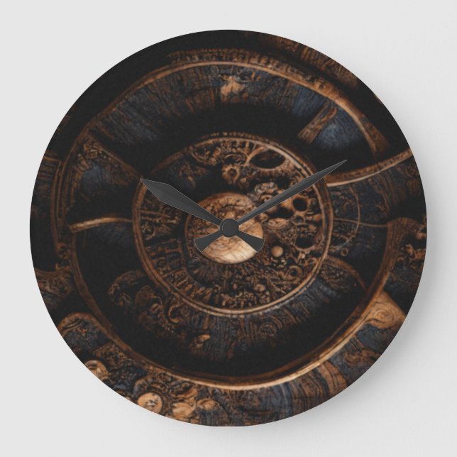 Gamla träkunskaper: stor klocka (Framsida)