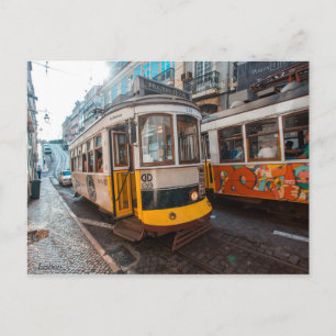 Gamla trams i Lissabon Vykort