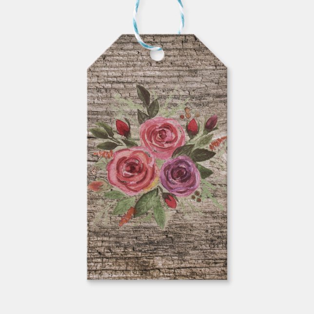 Gamla träplåtar presentetikett (Framsidan)