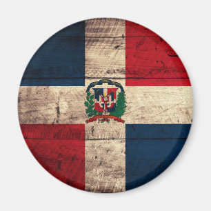 Gamla trärepubliken Dominikanska republiken Flagga Magnet