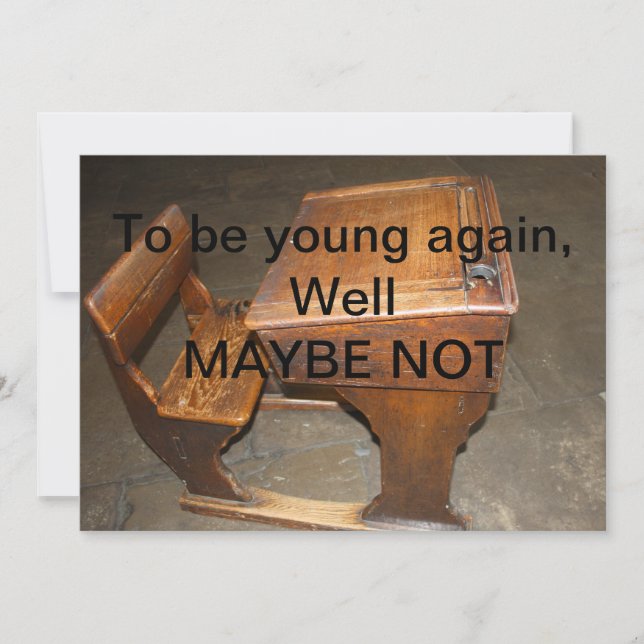 Gamla träskolDesk och inbjudan till ordförande (Framsida)