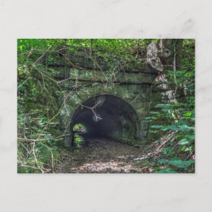 Gamla tunneln med Bäck som går genom den, Ohio Vykort