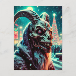 Gamla tuppar (gethuvudskelett) Julskräck Vykort