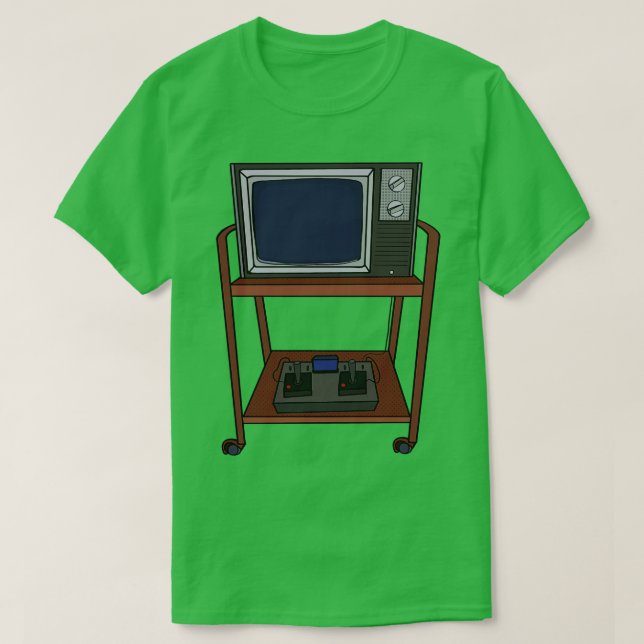 Gamla TV-program och videospel T Shirt (Design framsida)