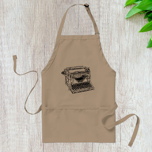 Gamla Typewriter Apron Förkläde