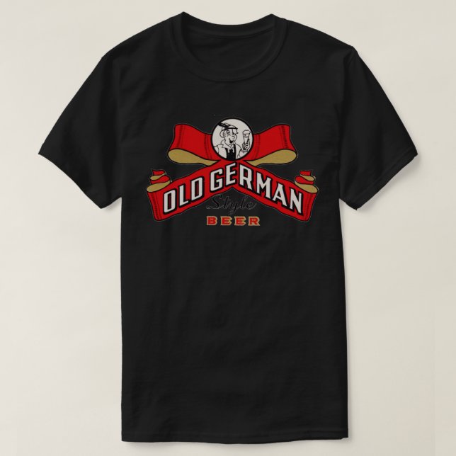 Gamla tyska Stil Beer T Shirt (Design framsida)