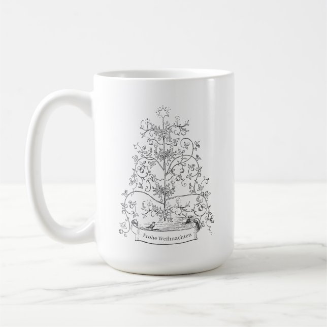 Gamla tyska världsjulen kaffemugg (Vänster)