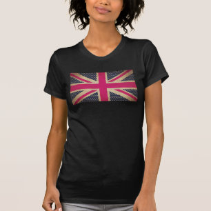 Gamla unionsJack i Rosa Flagga Tee Shirt
