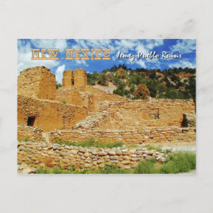 Gamla Uppdrag kyrkan, Jemez State Monument, NM Vykort