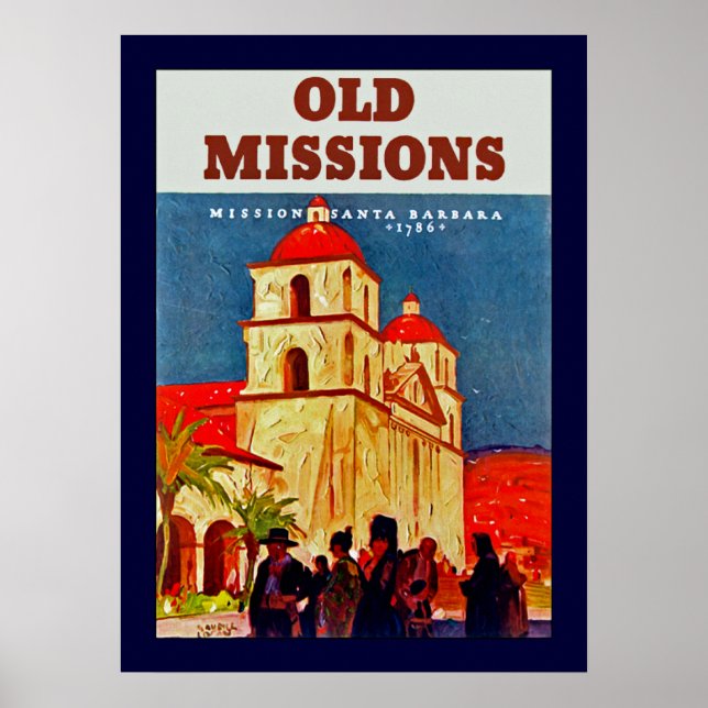 Gamla Uppdrag Santa Barbara Poster (Framsidan)