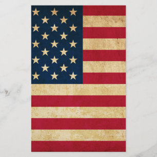Gamla USA flagga Flygblad