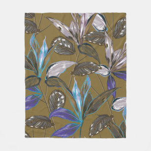 Gamla väggen struktur med sprickor, retrobakgrund  fleecefilt