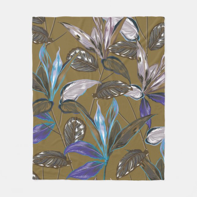 Gamla väggen struktur med sprickor, retrobakgrund  fleecefilt (Framsidan)