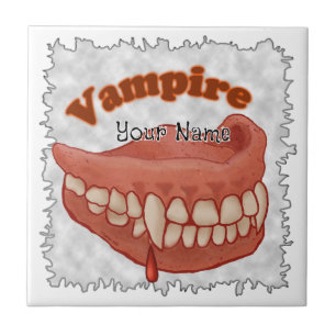 Gamla Vampire Teeth Kakelplatta