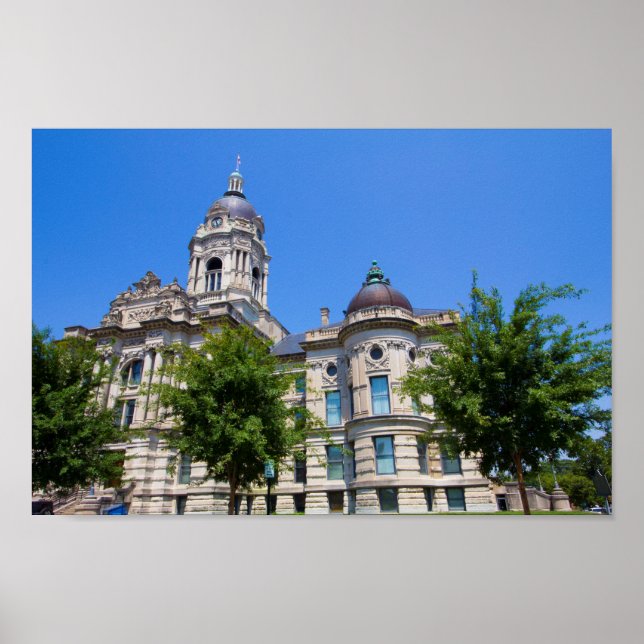 Gamla Vanderburgh County Domstol Poster (Framsidan)