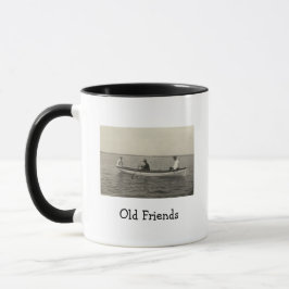 Gamla Vänner Båtliv Antik Foto Kaffe  Mugg