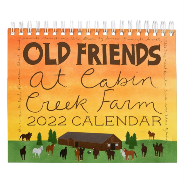 Gamla vänner i Cabin Bäck 2022-kalender Kalender (Omslag)