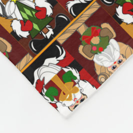 Gamla världen Santas Colorful Fleece Blanket