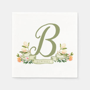 Gamla världens Shakespeare Fairytalmonogram Pappersservett