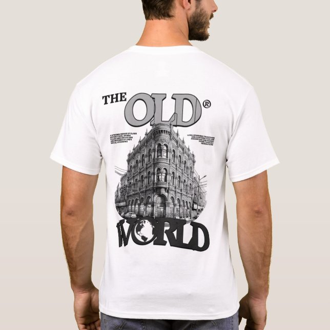 Gamla världsarkitektur T-Shirt - Vintage Elegance (Baksida)